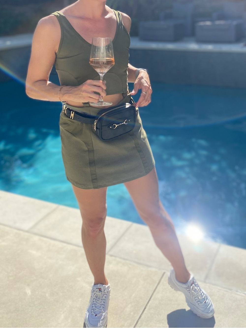 Olive Green Women's Romper